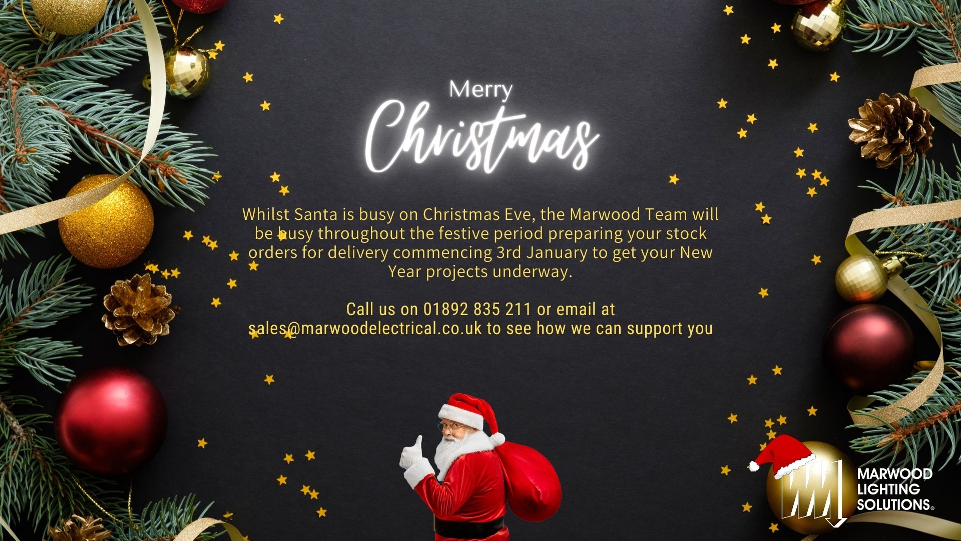 Merry Christmas from Marwood Lighting Solutions